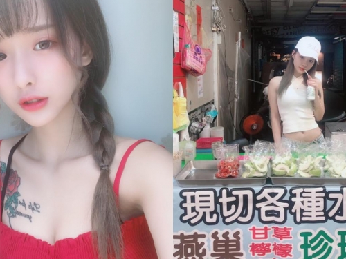 賣芭樂的「極品正妹」全糖寶貝熊熊果然好甜！看了誰不想去幫她捧場啊～