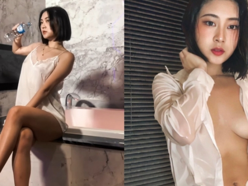 母雞抖！性感女王「茜如Christine」濕身猛抖，「睡衣失守」大尺又刺激！