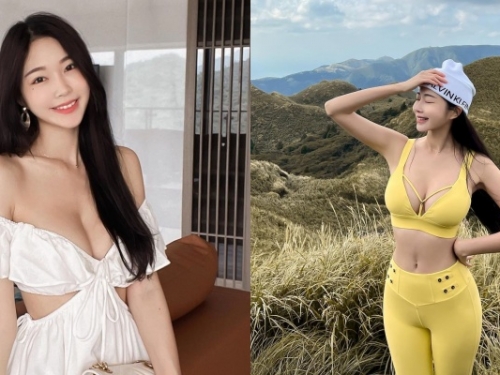 爬七星山穿這樣！音樂系女神「黃上晏」開心 PO 照  不畏低溫解放雙峰