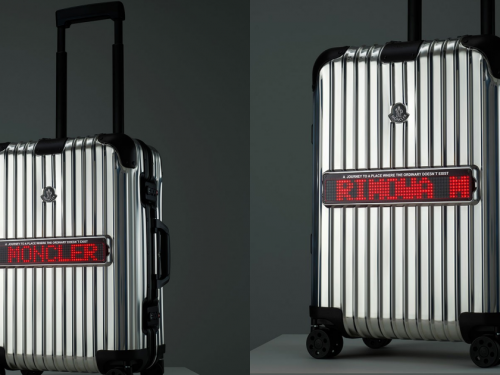 浮誇！RIMOWA X MONCLER GENIUS限量版LED行李箱，鏡面外殼超蝦趴...