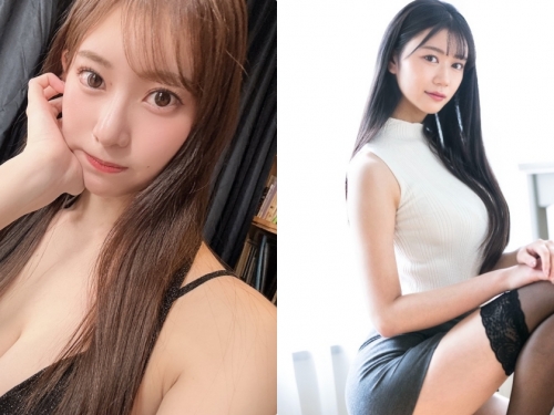 業界最頂尖高挑美女雙打組合！和「黑絲長腿美乳女神」的瘋狂激情世界！