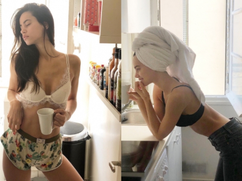 在家就是放鬆！高冷妹私下形象超反差　「微騷性感」居家挑逗讓人受不了