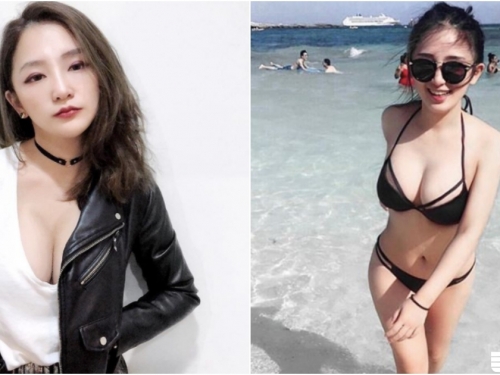 超級兇！台北「美乳正妹」看起來脾氣很差！「白皙雙峰」霸氣外露真的好大！