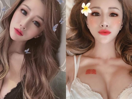 辣妹「Lara Fan雙囍」躺床美乳蹦出，誘惑嘟嘴畫面好惹火！