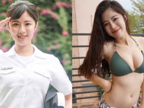 海軍之花「黃采潔」爆乳比基尼太性感　剩三個月退伍大解放！