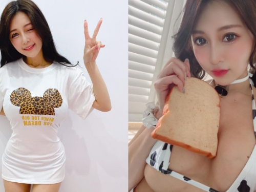 拉衣服挑戰！「安希」一拉緊巨乳乍現　緊到好身材一覽無遺