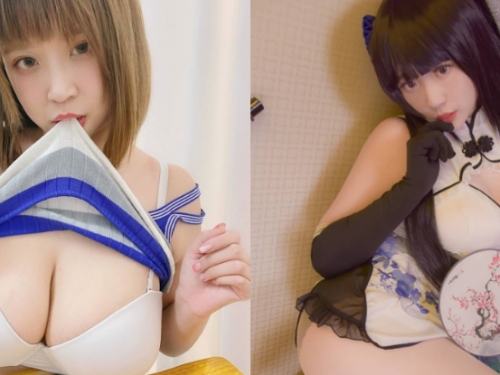 就想要啪脫！火辣Coser「茹茹Ruru」無辜緊咬針織上衣，就怕男粉錯過兇猛大ㄋㄟㄋㄟ！