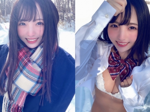 雪地奇蹟美少女「由良ゆら」壓倒性女友感美到讓人窒息　掀衣露乳畫面清純中帶點色氣