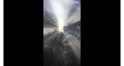 佛光在現光芒四射 不說還以為看見UFO第三類接觸！