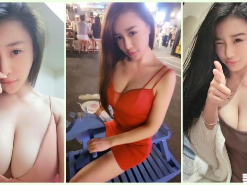 好壞！路邊驚見「白皙爆乳妹」豪奶深溝逼死人！大半夜放送「邪惡畫面」讓人受不了