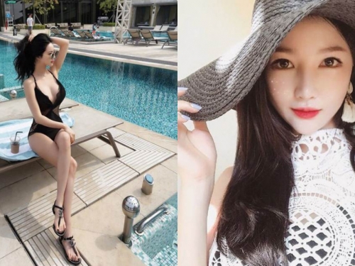 正妹老闆娘「有胸也有辣腿」，做日光浴「白皙長腿」特別吸睛！