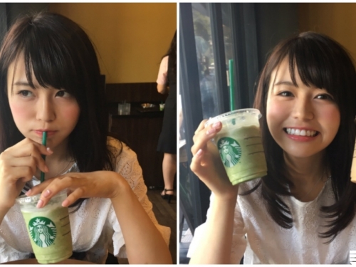 好可愛！青山大學「天然呆甜美女孩」，拍照賣萌「左手飲料成亮點」！