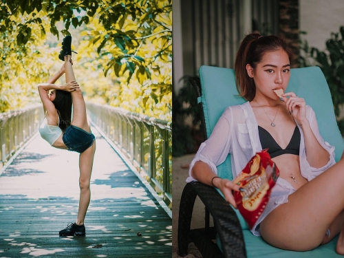 啦啦隊出身！大馬運動系奶妹「Celine」超狂站立劈腿一字馬　這個扭轉一看就知道會玩