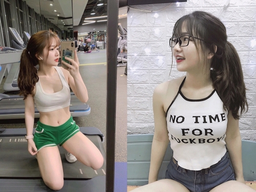 爆乳越南妹「Nguyễn Thị Thuỳ Trang」健身房熱褲自拍角度超邪惡　看完忍不住想深蹲