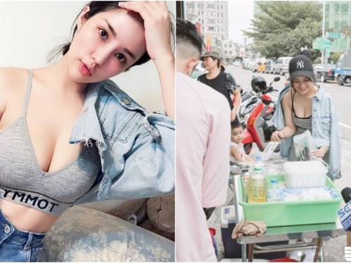 新竹最兇猛「路邊攤章魚丸老闆娘」！自備兩顆「飽滿大丸子」！私下自拍也好狂啊！