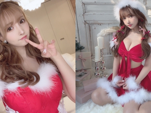 國民AV老婆「三上悠亞」聖誕裝扮超可愛！「爆乳細腰」開攝影會，粉絲看到賺到！