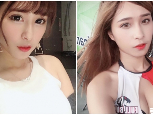 爆乳SG穿緊身衣「胸型畢露」，性感深溝讓路人都心動了！