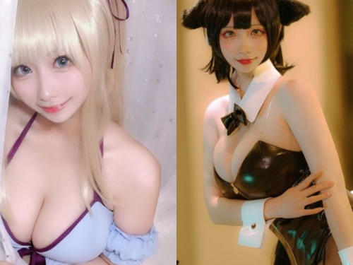 張張「爆乳」驚喜！美國華裔「巨乳coser」萬變不離其宗，每個造型都要有奶！