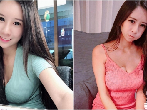 好圓喔！正妹主持人「熊貓兒」飯前自拍太兇猛，兩顆饅頭光看就先吃飽了～