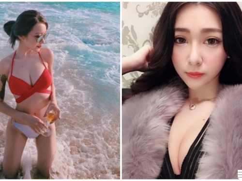 火辣正妹「事業線太深長」，換上比基尼「美乳要爆出來了」！