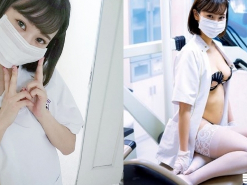 這個療程我買了！「爆乳潔牙師」手術時太性感，超胸「白袍水滴乳」病人須彎腰掛號！