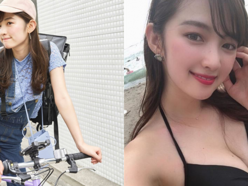 地表最甜外送員！網友開心分享遇「鄰家系女孩」送外賣，底下留言：你沒認出她是誰嗎