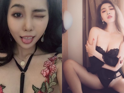 過度大膽！超敢拍的美乳妹子「張雅婷」，在家劈開一字馬露出「某邊」都不是問題