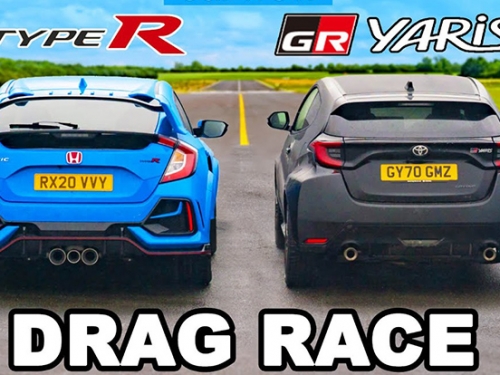 [影] 雙田直線加速戰：Toyota GR Yaris 越級打怪 Honda Civic Type R！