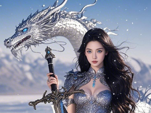Goddess in the Frozen Snow