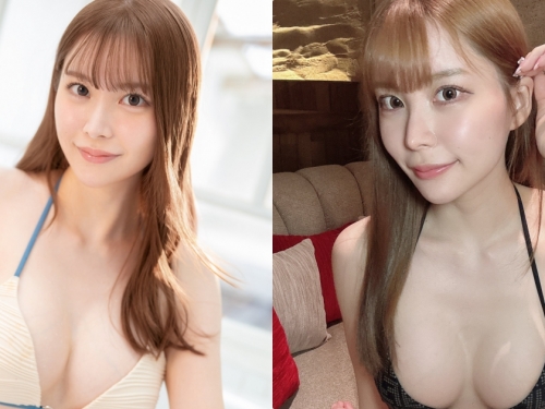 「爆乳G奶寫真女星」火辣下海了！擅長色氣挑逗...深溝超飽滿！