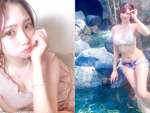 21歲素人女大生「yucha」成功瘦身不瘦奶，「飽滿雙峰」在太陽下閃閃發光！