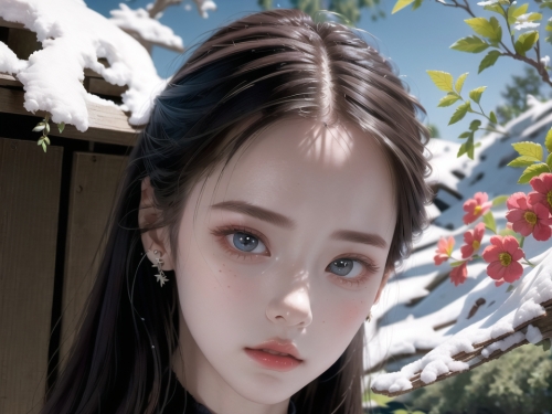 AI生成美女~山林度假