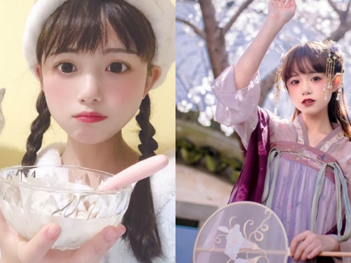 超萌童顏可愛小蘿莉「caoie」，小仙女古裝打扮太讓粉絲心動！