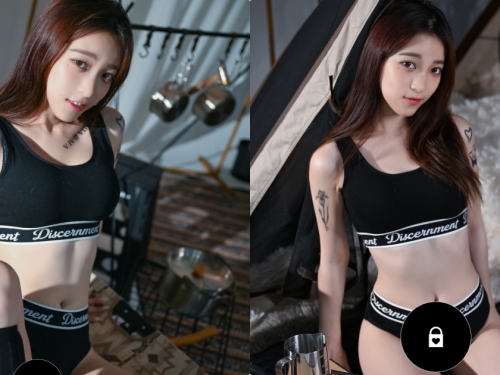 可愛女友露營時整天只穿誘惑內衣，讓營區男士全都來圍觀...