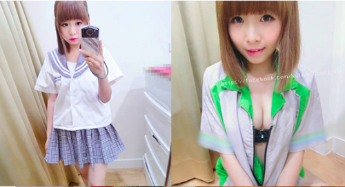 網友又見「全家爆乳小隻馬」拉鍊打開也太狂！學生制服加S級車頭燈讓人受不了...