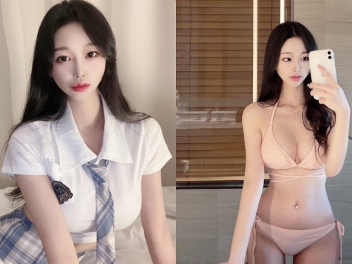 美乳空姐「粉嫩造型」好溫柔，「超辣飽滿曲線」看了好過癮！