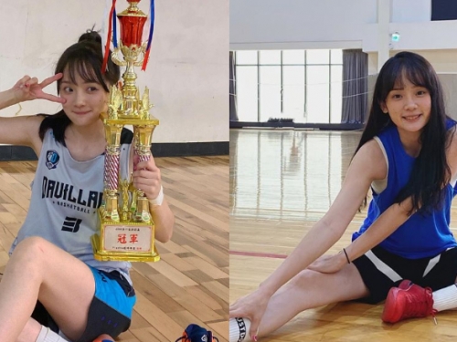 籃球女神「洗菜」甜萌氣質讓場邊觀眾都戀愛　正妹連歌聲都美啊！