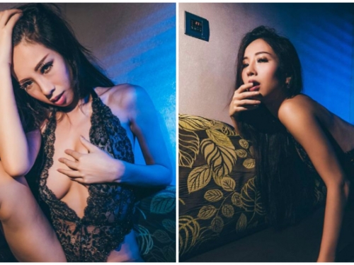 超火辣「長腿正妹」！極致深V高衩還有誘惑眼神，讓你下半身情欲高漲！