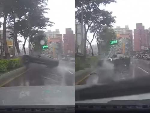雨中競速！副駕女喊「老公不要玩」下秒尖叫 驚悚片曝光