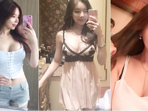 性感正妹內建「嫩白乳球」水上載浮載沈，大秀逆天長腿好犯規！讓人心癢癢！