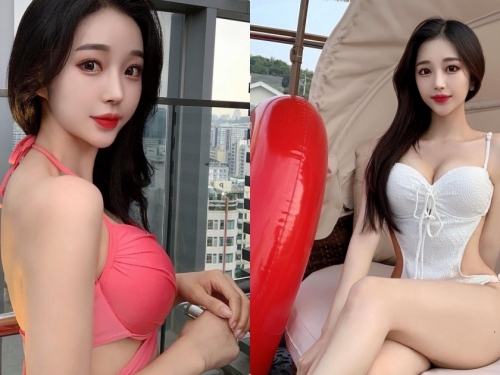 心動了！泳池露側乳的正妹超辣，轉過身根本背影殺手！