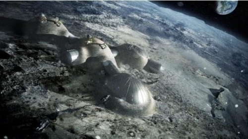 月球人類進行航空旅行很好的中轉站，所以地球到月球交通工具出現