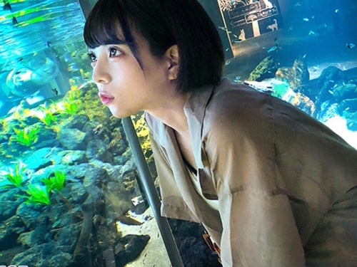 隱藏版新鮮素人！　嬌小體型短髮美少女「如月瀬奈」AV出道！