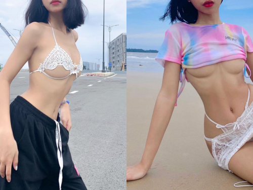 揭開神秘面紗！越南「不露臉正妹」首度PO出「露臉照」，大尺度性感穿搭...長相卻超清純