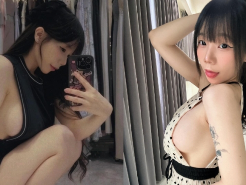 小姐你的側乳露出來了！童顏巨乳新人《Vayne薇恩》太辣