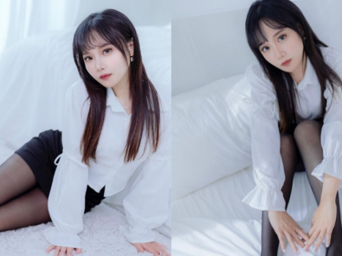 腿香福利！美艷正妹「小皮」狂擺黑絲襪，「纖長玉腿」讓人心癢！