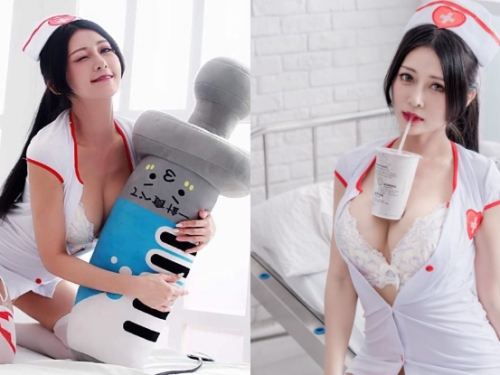 私僱好了！甜心小護士「安希Vicky」盡力應徵工作，巨乳卻不斷炸開制服扣子！