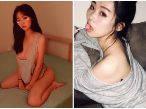 天氣太熱不想多穿！「爆乳正妹」在家展露美乳美臀曲線，當她室友一定很幸福！