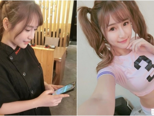 超甜美「火鍋店正妹店員」！低頭一笑讓人瞬間戀愛！制服下的「極品身材」太辣啦！