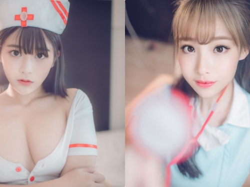 3位顏值高、尺度又大的「美乳翹護士」，「粉嫩胴體超優」魅惑到不行...